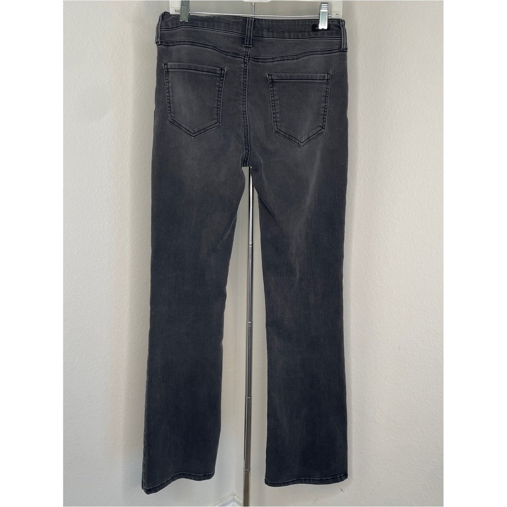 Liverpool Women's Sz 8 Charcoal Bootcut Wide Leg Denim Jeans Western Casual Wear - Picture 6 of 9
